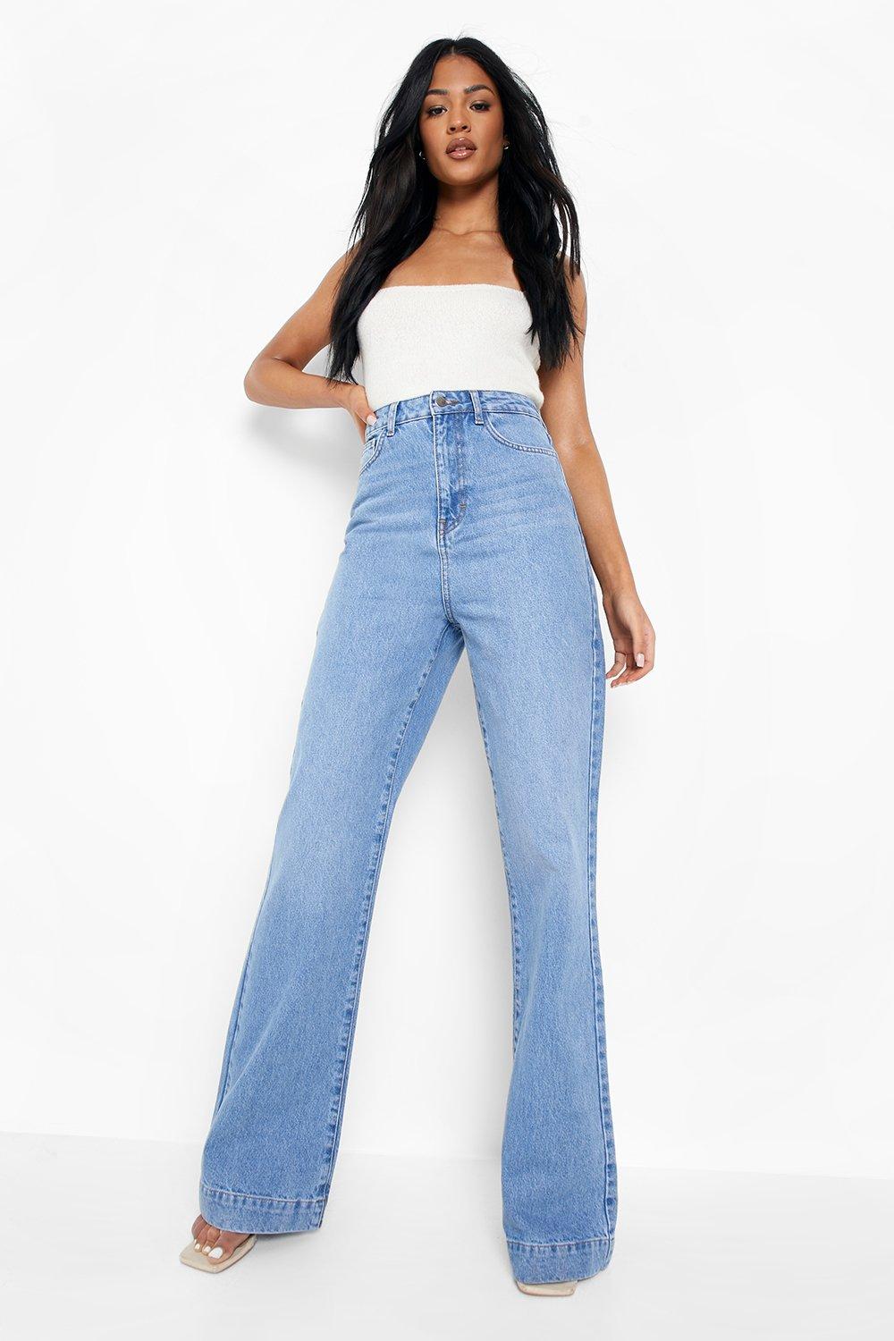 Wide flare hot sale leg jeans